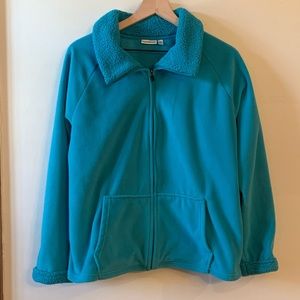 Croft & Barrow Teal Polar Fleece Jacket
